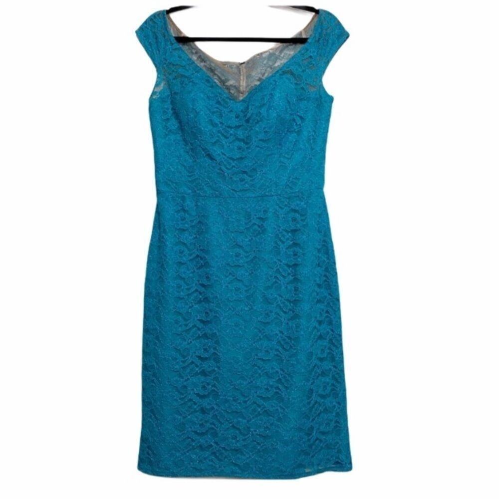 WToo Lace Slightly off the Shoulder Dress 8 womens